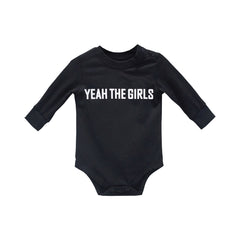 YEAH THE GIRLS BABY LONG SLEEVE ONESIE
